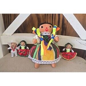 Mexican Rag Dolls Muneca Lele Fiesta Bundle Of 4 Cinco De Mayo